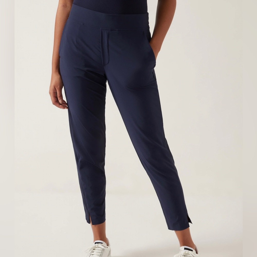 NWT Athleta Brooklyn Ankle Pant Sz 8 Navy